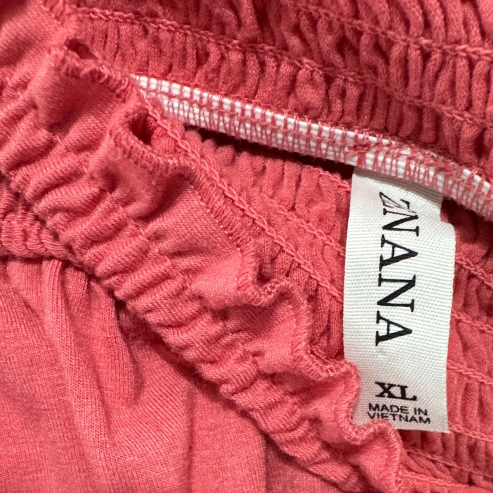 Zenana Outfitters Red Smocked Joggers XL - Picture 2 of 11